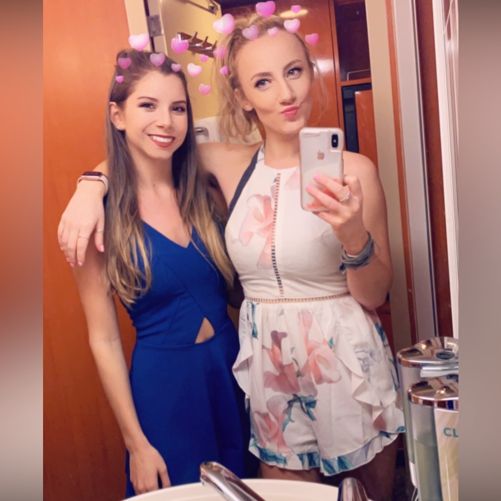 Blue romper from Charlotte Russe size XS